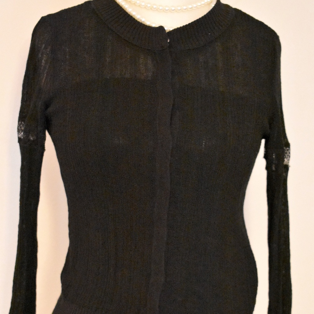 Free people Black Cardigan Sweater Size XS